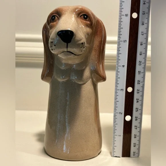 Anthropologie Stoneware Dog Vase - Beagle - Picture 9 of 9